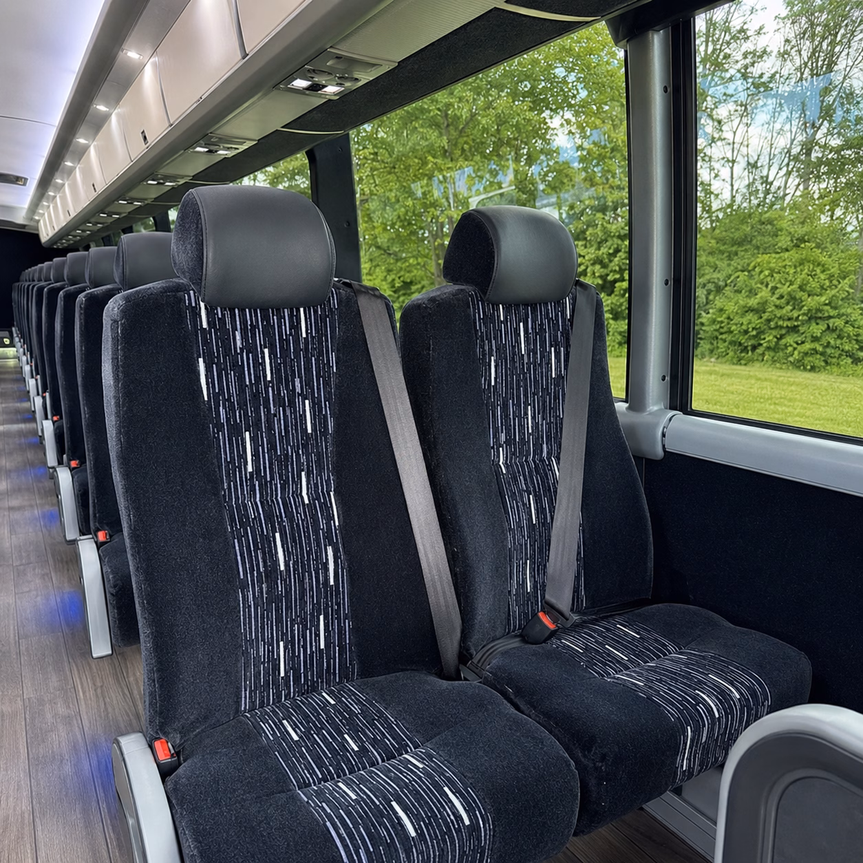 buffalo charter bus services interior